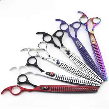 Purple Dragon 8 inch 22.5cm Japan Professional Dogs Cats Pets Hair Shears Hairdressing Scissors 23 Teeth Fishbone Thinning Shear
Purple Dragon 8 inch 22.5cm Japan Professional Dogs Cats Pets Hair Shears Hairdressing Scissors 23 Teeth Fishbone Thinning Shear