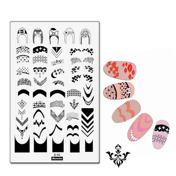 Mezerdoo French Rectangle Nail Stamping Plates Heel Bow Lollipop Pattern DIY Manicure Template Stencil Stamping Plate 9.5*14.5cm
Mezerdoo French Rectangle Nail Stamping Plates Heel Bow Lollipop Pattern DIY Manicure Template Stencil Stamping Plate 9.5*14.5cm
