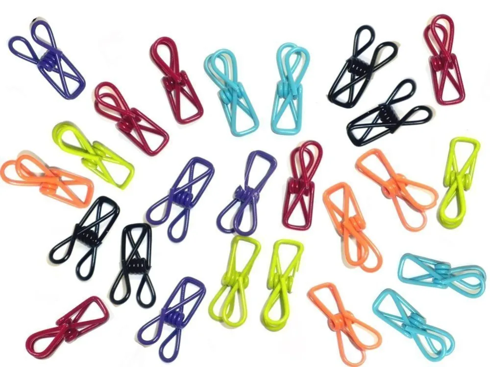 25pcs Multi-purpose Colorful Metal Clips Holders,Multi-purpose Clothesline Utility Clips (25pcs assorted colors)
25pcs Multi-purpose Colorful Metal Clips Holders,Multi-purpose Clothesline Utility Clips (25pcs assorted colors)