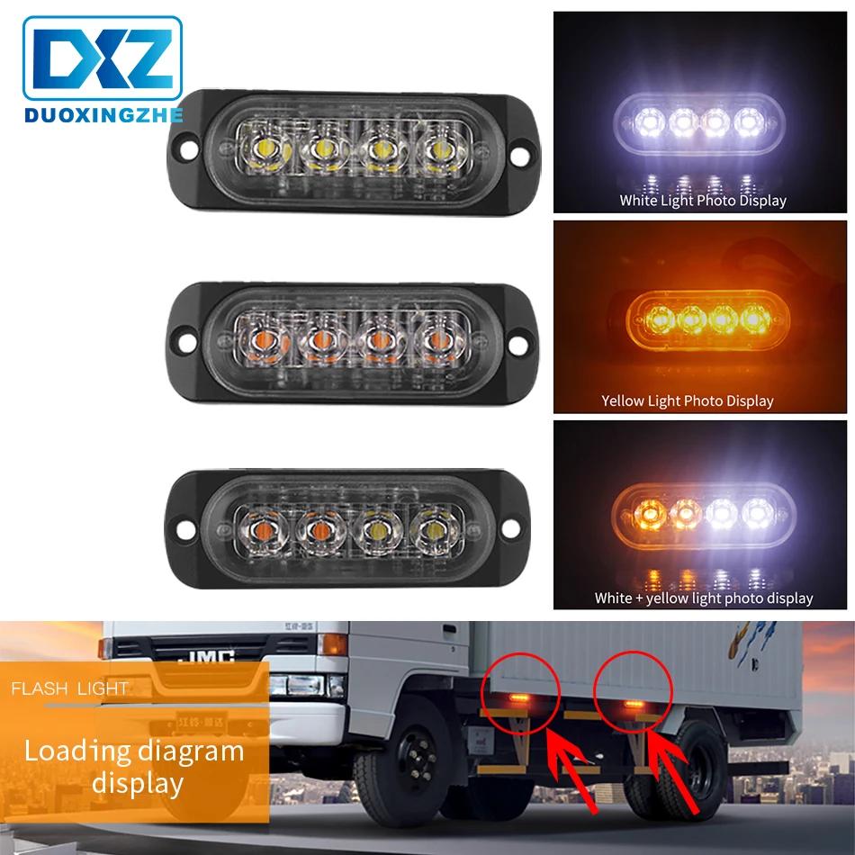 1X Truck Van Beacon Strobe Warning Flashing Emergency Grille Police Light 12V 18W 4LED White Yellow Red Blue Car Styling Light
1X Truck Van Beacon Strobe Warning Flashing Emergency Grille Police Light 12V 18W 4LED White Yellow Red Blue Car Styling Light