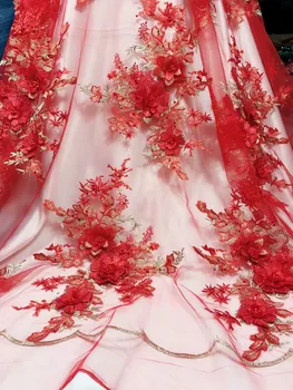 Nigerian Lace Fabric 2019 High Quality Lace 3d flower beads African Lace Fabric Embroidery French Lace Fabric For Bridal Wedding
Nigerian Lace Fabric 2019 High Quality Lace 3d flower beads African Lace Fabric Embroidery French Lace Fabric For Bridal Wedding