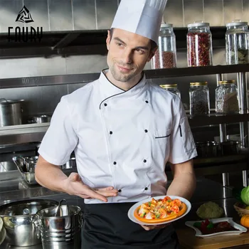 Chef Coat Jacket Short Sleeve Double-breasted T-shirt Food Service Working Restaurant Cuisine Sushi Baking Large Size Uniforms
Chef Coat Jacket Short Sleeve Double-breasted T-shirt Food Service Working Restaurant Cuisine Sushi Baking Large Size Uniforms