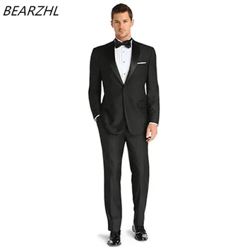 men prom suits wedding tuxedos slim fit custom made groom suit 2020 black dress
men prom suits wedding tuxedos slim fit custom made groom suit 2020 black dress