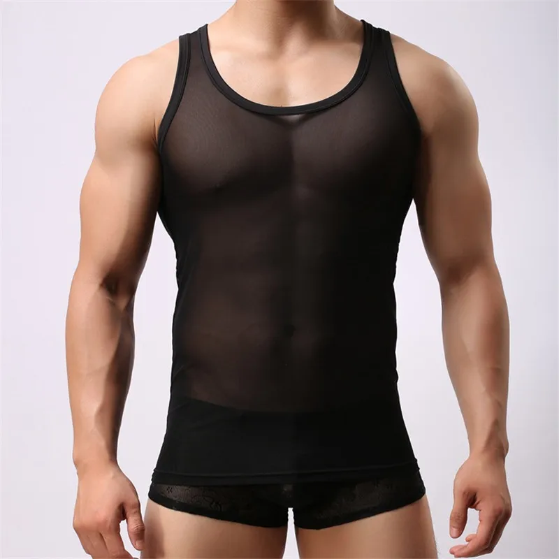 Men Vest Summer Gauze Transparent Breathable Mesh Thin Sport Vest Sexy Undercoat Men Sexy Shirt Men Clothes Undershirt
Men Vest Summer Gauze Transparent Breathable Mesh Thin Sport Vest Sexy Undercoat Men Sexy Shirt Men Clothes Undershirt