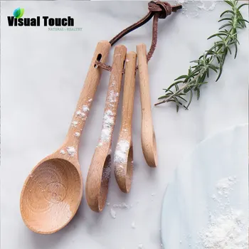Visual Touch Zakka Wooden Beech Wood Kitchen Coffee Measuring Spoons Set Baking Utensil Spoon 4Pcs,1/4TSP,1/2TSP,1TSP,1TBS
Visual Touch Zakka Wooden Beech Wood Kitchen Coffee Measuring Spoons Set Baking Utensil Spoon 4Pcs,1/4TSP,1/2TSP,1TSP,1TBS