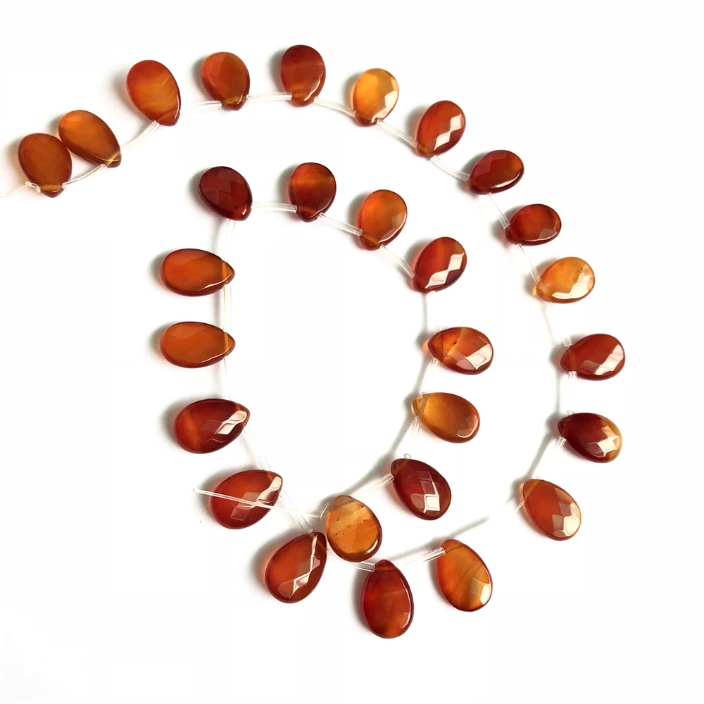 Wholesale 1str Natural Red Carnelian Beads Red Agat e 10x14mm,14x20mm Faceted Pear Drop Gem Loose Beads For Jewelry Making,15.5"
Wholesale 1str Natural Red Carnelian Beads Red Agat e 10x14mm,14x20mm Faceted Pear Drop Gem Loose Beads For Jewelry Making,15.5"