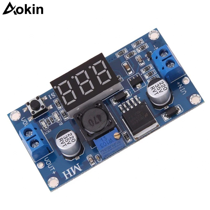 LM2596HVS/LM2596/LM2596S Power Module LED Voltmeter DC-DC Adjustable Step-down Power Supply Module Digital Display 3A
LM2596HVS/LM2596/LM2596S Power Module LED Voltmeter DC-DC Adjustable Step-down Power Supply Module Digital Display 3A