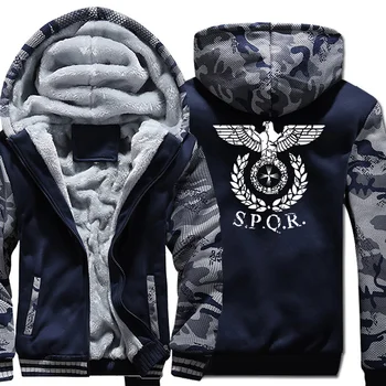 SPQR Roman Gladiator Imperial Golden Eagle Hoodies Men Casual Harajuku Camouflage Sleeve Male Tops Winter Fleece Sportswear Coat
SPQR Roman Gladiator Imperial Golden Eagle Hoodies Men Casual Harajuku Camouflage Sleeve Male Tops Winter Fleece Sportswear Coat