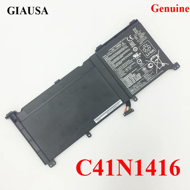 NEW C41N1416 Laptop Battery for Asus ZenBook Pro G501 G601J UX501VW N501L UX501J Series
NEW C41N1416 Laptop Battery for Asus ZenBook Pro G501 G601J UX501VW N501L UX501J Series