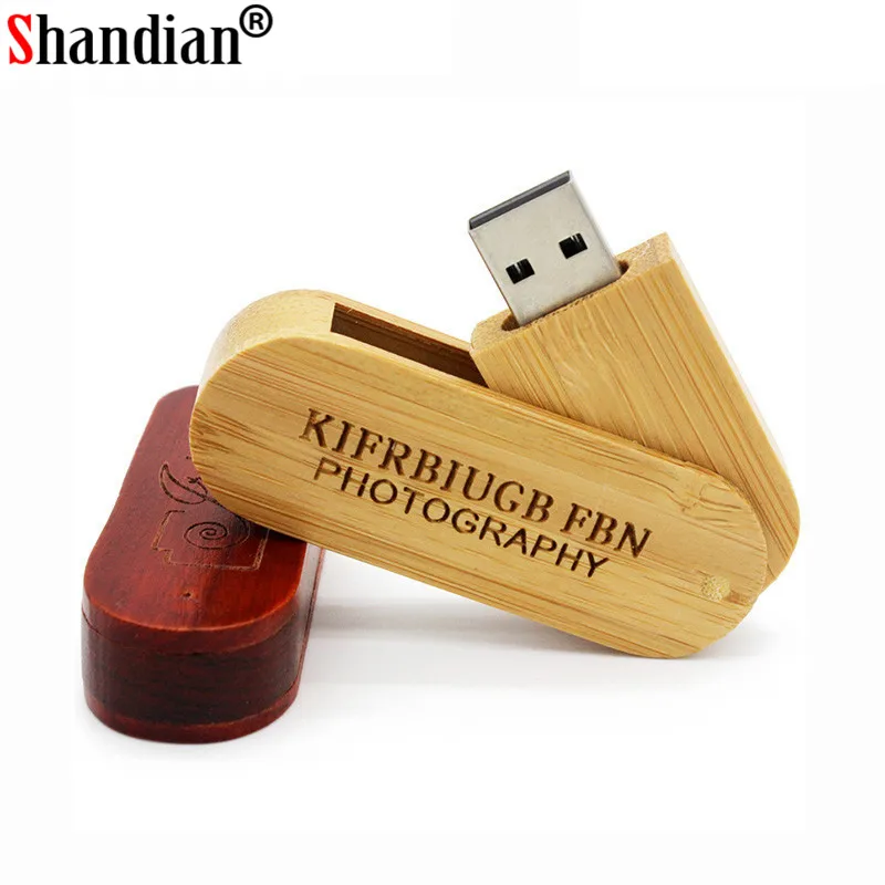 

SHANDIAN LOGO customize wooden portable Wood USB Flash Drive pen drive 4GB 8GB 16G 32GB 64GB Memory stick U dick wedding gifts