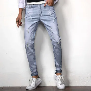 Men's hole jeans elastic comfort feet pants tide men's comfort soft breathable men's casual pants men's pants
Men's hole jeans elastic comfort feet pants tide men's comfort soft breathable men's casual pants men's pants