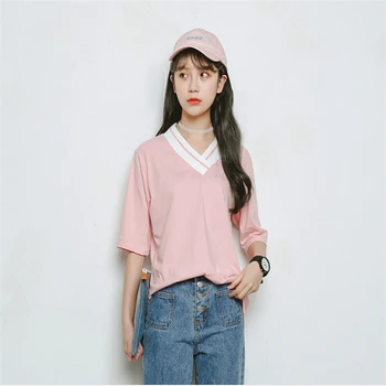 Harajuku Shirt Summer Nice Woman T Shirt Kawaii Korean Cute Pink T-shirt Women T Shirt Basic Women Clothes A845
Harajuku Shirt Summer Nice Woman T Shirt Kawaii Korean Cute Pink T-shirt Women T Shirt Basic Women Clothes A845