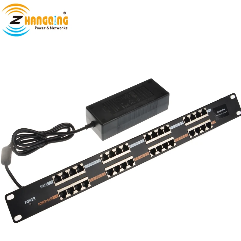 Passive 16port 100Mbps PoE Injector PoE Patch Panel Including 48V 120W Power Adapter For IP/CCTV Camera, IP Phone, AP
Passive 16port 100Mbps PoE Injector PoE Patch Panel Including 48V 120W Power Adapter For IP/CCTV Camera, IP Phone, AP