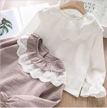 2019 fall girls tops cotton lace Long sleeve kids T-shirt sweet little girls clothing fashion high-grade children t-shirts
2019 fall girls tops cotton lace Long sleeve kids T-shirt sweet little girls clothing fashion high-grade children t-shirts