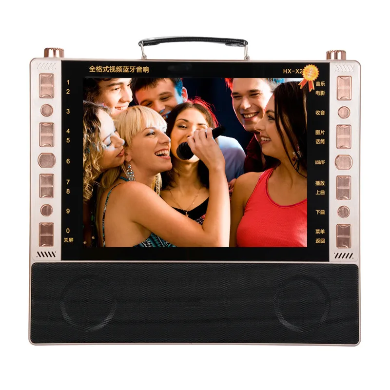 Portable bluetooth speaker FM radio 19 inch HD screen karaoke video theater machine card U disk player MP3 karaoke play audio
Portable bluetooth speaker FM radio 19 inch HD screen karaoke video theater machine card U disk player MP3 karaoke play audio