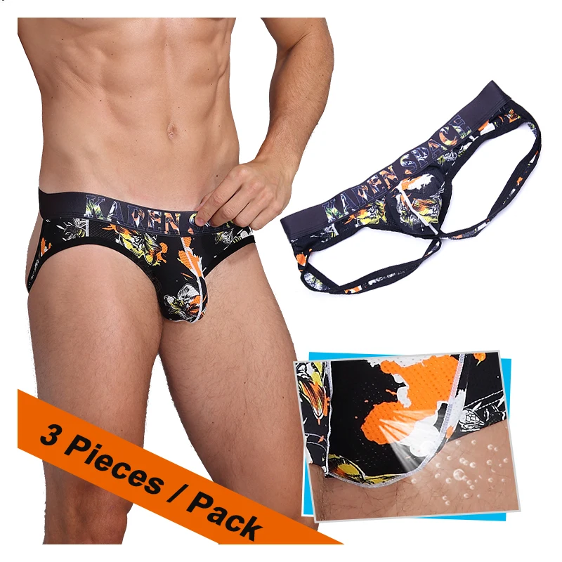 WJ Men's Underwear Mesh Print Briefs Fashion Sexy Comfortable U Convex Breathable Nylon Gay Underwear Man Jockstrap Shorts
WJ Men's Underwear Mesh Print Briefs Fashion Sexy Comfortable U Convex Breathable Nylon Gay Underwear Man Jockstrap Shorts