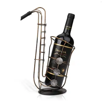 Tooarts Wine Holder Metal Sax Wine Rack Beautiful and Practical Wine Rack Fantastic Wine Bottle Holder Practical Ornament Crafts
Tooarts Wine Holder Metal Sax Wine Rack Beautiful and Practical Wine Rack Fantastic Wine Bottle Holder Practical Ornament Crafts