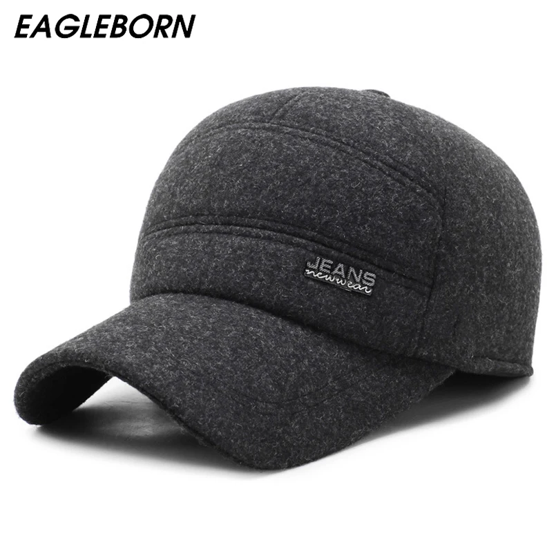 EAGLEBORN 2019 Winter Wool Cap Men Baseball Cap Vintage Russia Hats for Men Thick Dad Hat Baseball Sport Brand Man Caps
EAGLEBORN 2019 Winter Wool Cap Men Baseball Cap Vintage Russia Hats for Men Thick Dad Hat Baseball Sport Brand Man Caps