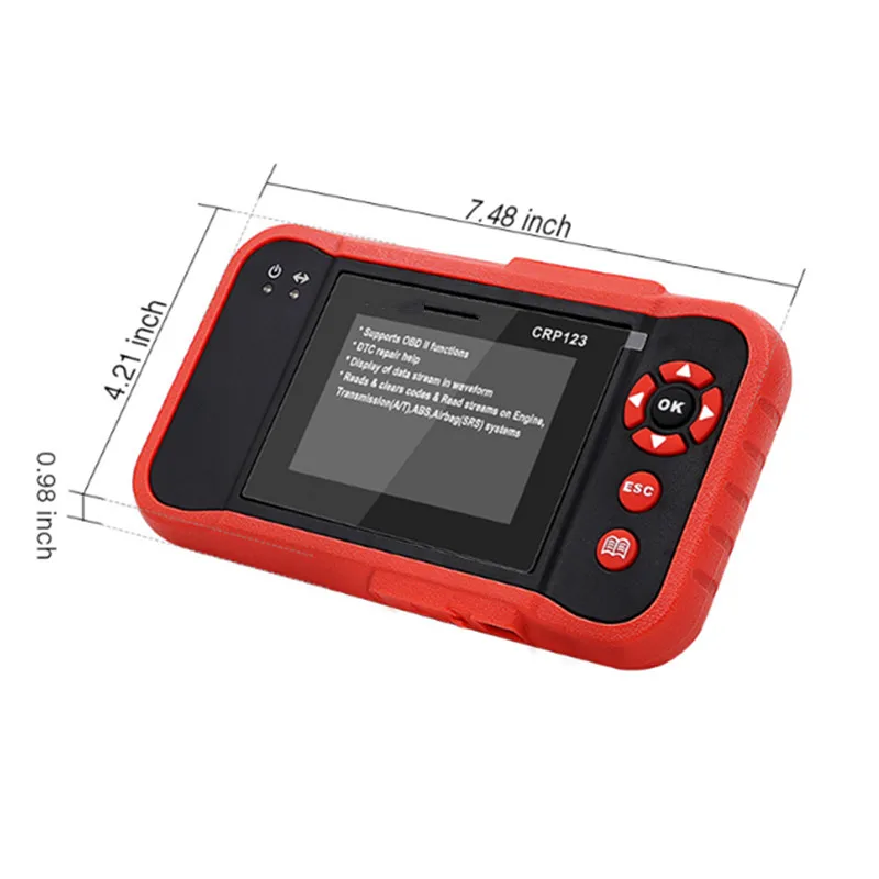 OBDII Code Reader Сканер Тесты двигателя/ABS/SRS/AT CRP123 инструмент диагностики авто | Бытовая