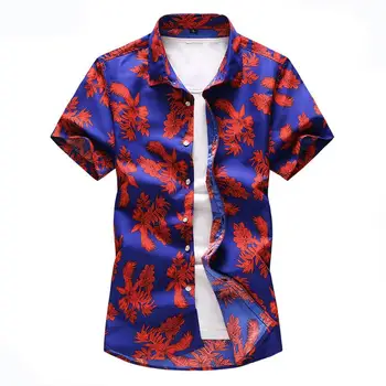 Summer Flowers Mens Dress Shirts Floral Men's clothing Slim fit Hawaiian Mens Shirts Casual Blouse New Red yellow blue
Summer Flowers Mens Dress Shirts Floral Men's clothing Slim fit Hawaiian Mens Shirts Casual Blouse New Red yellow blue