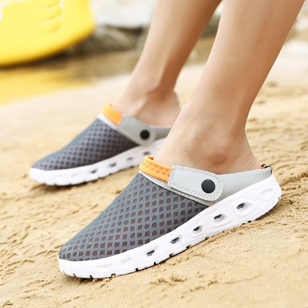Summer Men Mixed Color Mesh Breathable Slippers Men Summer Fashion Sandals Outdoor Casual Beach Sandals Hole Sports Shoes
Summer Men Mixed Color Mesh Breathable Slippers Men Summer Fashion Sandals Outdoor Casual Beach Sandals Hole Sports Shoes