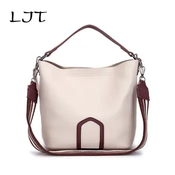 LJT 2019 New Women Bucket Bag Female Patchwork Ribbon Shoulder Messenger Bag Lady Simple Casual PU Leather Tote Bag sac a main
LJT 2019 New Women Bucket Bag Female Patchwork Ribbon Shoulder Messenger Bag Lady Simple Casual PU Leather Tote Bag sac a main