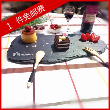 Black irregular slate steak plate restaurant featuring slate plate art shale flat plate
Black irregular slate steak plate restaurant featuring slate plate art shale flat plate