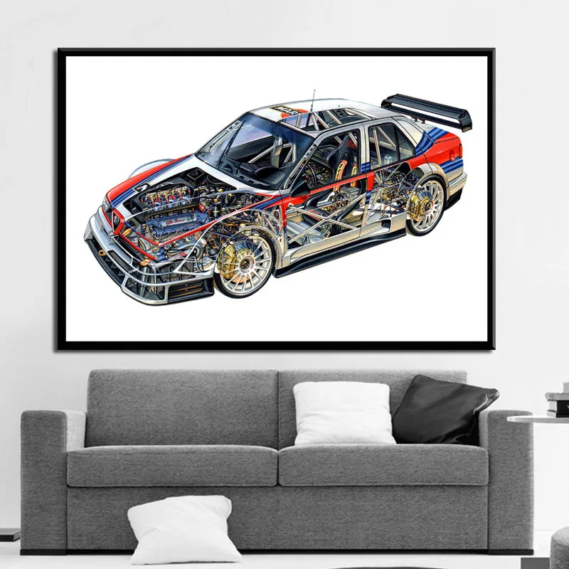 Posters and Prints Car Component Diagram Super Racing Car Cutaway Poster Wall Art Picture Canvas Painting for Room Home Decor
Posters and Prints Car Component Diagram Super Racing Car Cutaway Poster Wall Art Picture Canvas Painting for Room Home Decor