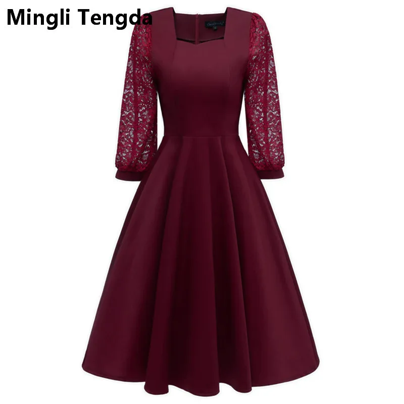 Burgundy Satin Mother of the Bride Dress Elegant Mother of the Bride Dresses 3/4 Sleeve Knee-Length Mother Dress Mingli Tengda
Burgundy Satin Mother of the Bride Dress Elegant Mother of the Bride Dresses 3/4 Sleeve Knee-Length Mother Dress Mingli Tengda