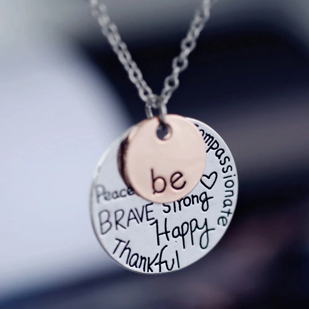Cute Girl coin Necklaces Engraved Choker necklace for women men jewelry Chain Choker Pendant Necklaces Be Happy Necklace
Cute Girl coin Necklaces Engraved Choker necklace for women men jewelry Chain Choker Pendant Necklaces Be Happy Necklace