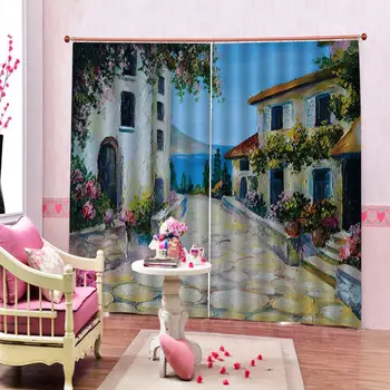 Hand painted Curtains Decoration European 3D Curtains For Living room Blackout Roaantic Wedding room Bedroom Window Curtain
Hand painted Curtains Decoration European 3D Curtains For Living room Blackout Roaantic Wedding room Bedroom Window Curtain