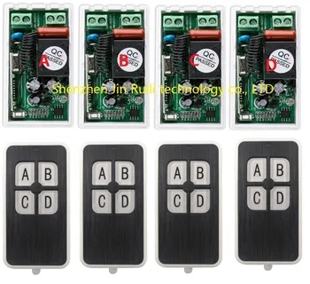 AC220V 1CH 10A RF Wireless Remote Control Switch System 433 MHZ 4 transmitter & 4 receiver relay Receiver Smart Home Switch
AC220V 1CH 10A RF Wireless Remote Control Switch System 433 MHZ 4 transmitter & 4 receiver relay Receiver Smart Home Switch