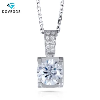 DovEggs 18K White Gold 1.04CTW 6.5mm F Color Near Colorless Moissanite Pendant Necklace with Accents for Women Free Shipping
DovEggs 18K White Gold 1.04CTW 6.5mm F Color Near Colorless Moissanite Pendant Necklace with Accents for Women Free Shipping