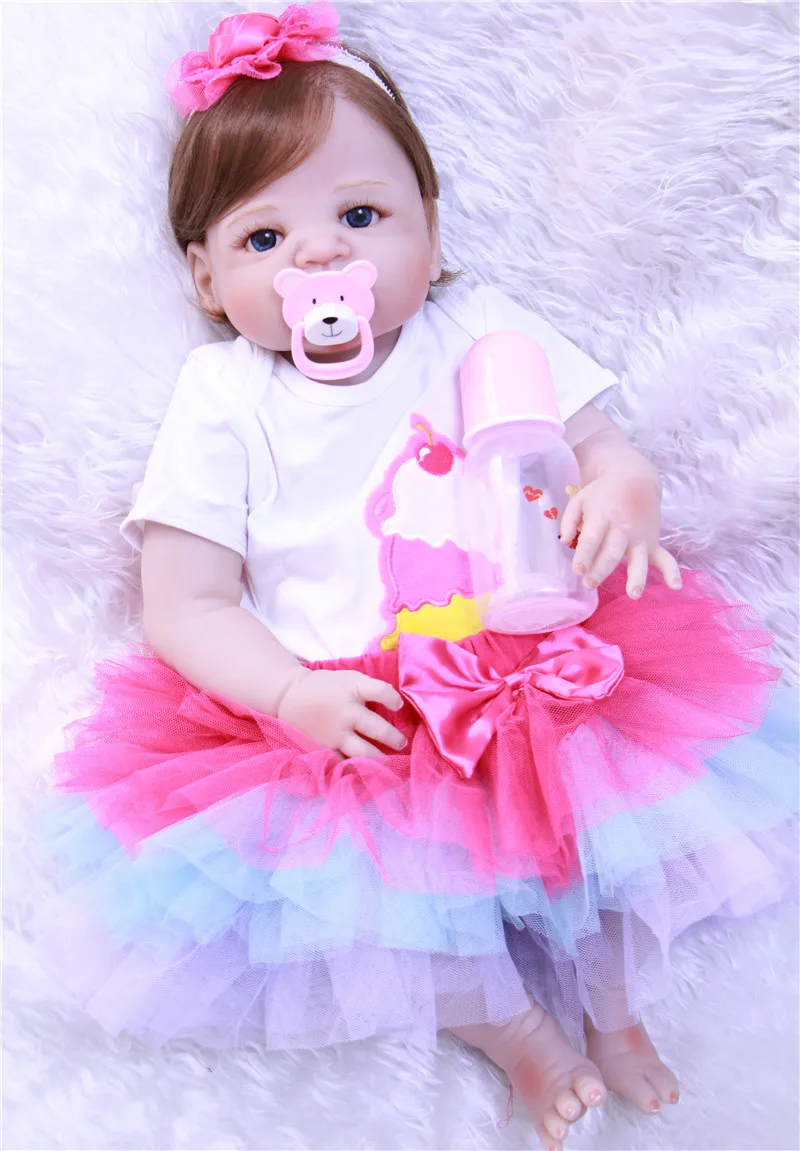 Bebes reborn princess dolls 23" full silicone reborn baby dolls for children bebe gift reborn com corpo de silicone menina
Bebes reborn princess dolls 23" full silicone reborn baby dolls for children bebe gift reborn com corpo de silicone menina