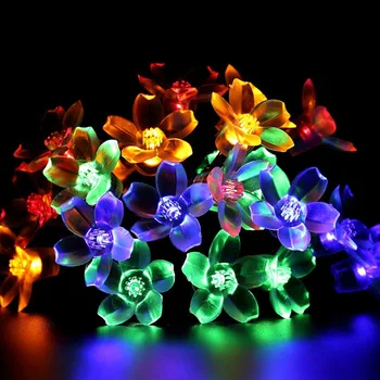 Flower solar lamp 50LED light string outdoor waterproof Romantic Christmas festival garden decoration solar colorful led string
Flower solar lamp 50LED light string outdoor waterproof Romantic Christmas festival garden decoration solar colorful led string