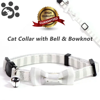 Cat Dog Collars With Bell for Small Medium Pets Grey Nylon Necklace Breakaway Adjustable Bowknot Collars Gental Cat Party MP0036
Cat Dog Collars With Bell for Small Medium Pets Grey Nylon Necklace Breakaway Adjustable Bowknot Collars Gental Cat Party MP0036