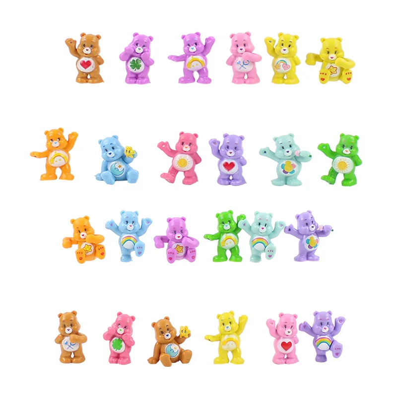 24pcs/set Care Bears Figure Toys Rainbow Share Bears Animal Model Doll Birthday Gift for Friends
24pcs/set Care Bears Figure Toys Rainbow Share Bears Animal Model Doll Birthday Gift for Friends