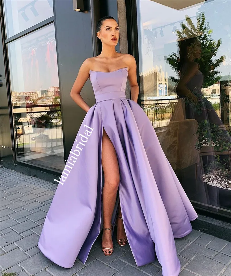 New Purple Plus Size Prom Dresses 2020 A Line Sweetheart High Split Long Satin Girls Cheap vestidos de fiesta largos Party Gowns
New Purple Plus Size Prom Dresses 2020 A Line Sweetheart High Split Long Satin Girls Cheap vestidos de fiesta largos Party Gowns