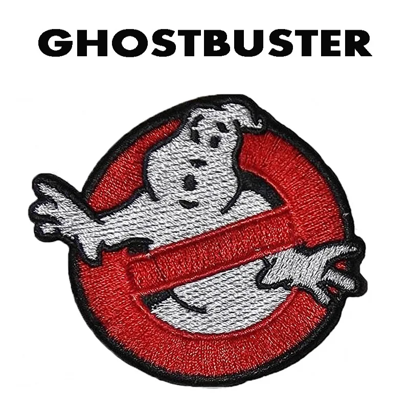 Значки Ghostbuster с вышивкой в виде призрака смерти тактические военные нашивки на