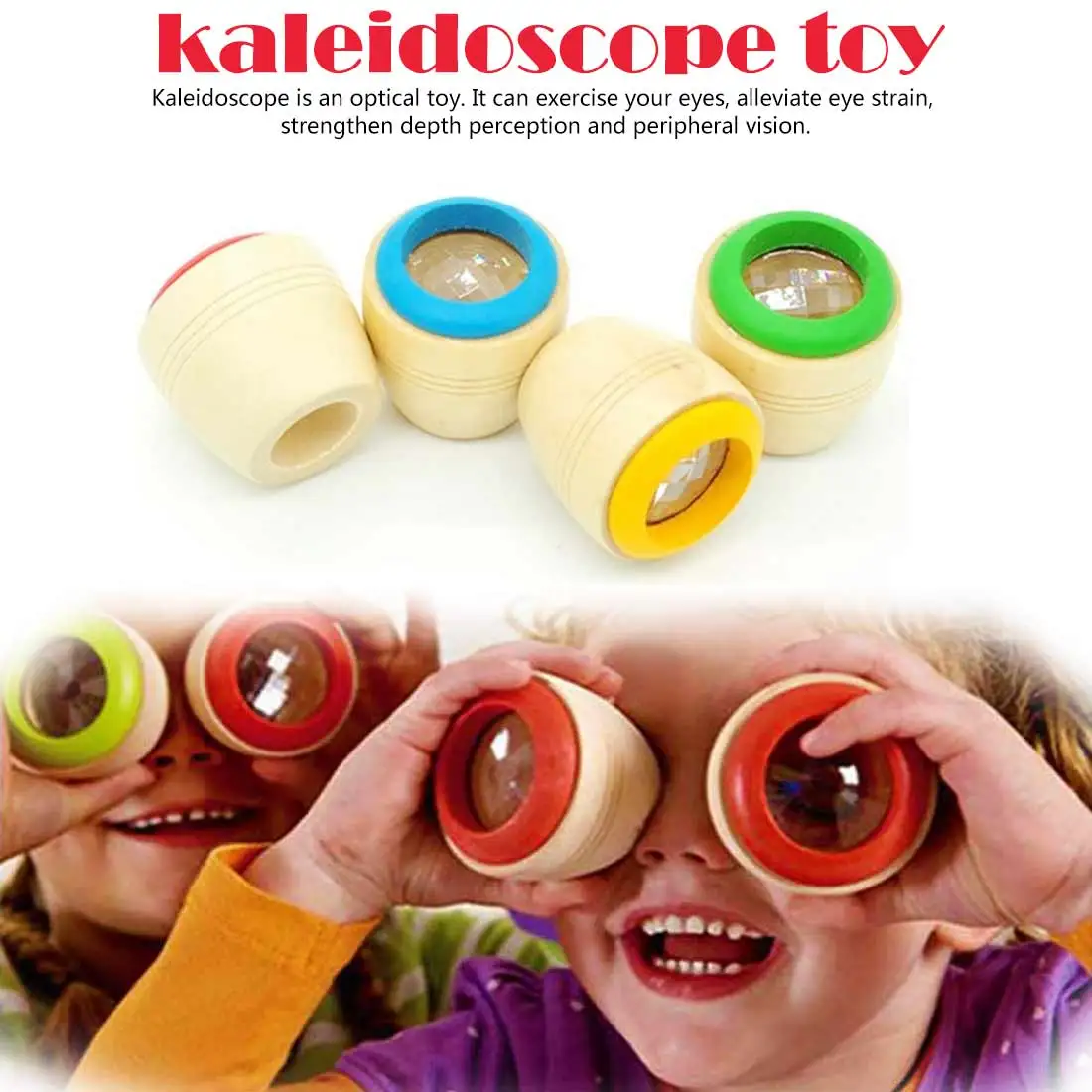 Children Toys Fancy Color World Kids Educational Puzzle Toy Wood Kaleidoscope Baby Explore magic random color
Children Toys Fancy Color World Kids Educational Puzzle Toy Wood Kaleidoscope Baby Explore magic random color