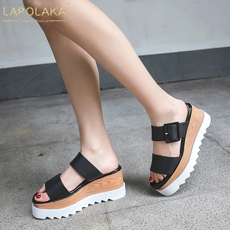 Lapolaka Fashion New Fashion Open Toe Platform Summer Pumps Mule Shoes Woman Wedge Heels Slip On Comfortable Pumps Woman Shoes
Lapolaka Fashion New Fashion Open Toe Platform Summer Pumps Mule Shoes Woman Wedge Heels Slip On Comfortable Pumps Woman Shoes