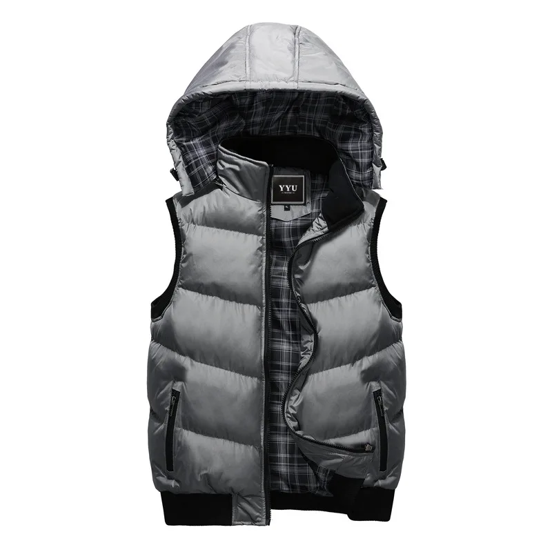 New Winter Hooded Vest Men Hat Detachable Warm Sleeveless Jackets Mens High Quality Casual Male Vest Coat Homme Plus Size M-5XL
New Winter Hooded Vest Men Hat Detachable Warm Sleeveless Jackets Mens High Quality Casual Male Vest Coat Homme Plus Size M-5XL