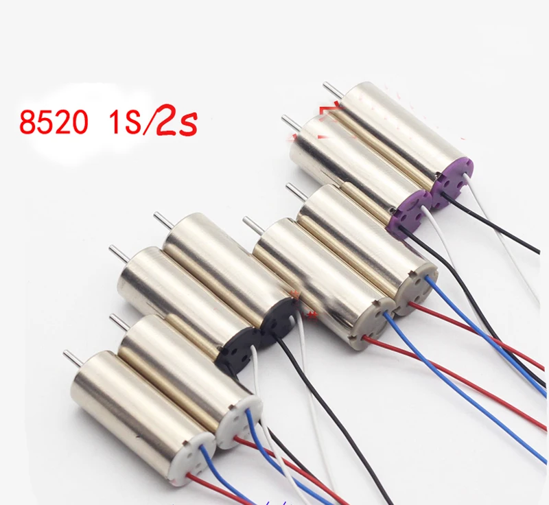 Brush 1S 2S 8520 Coreless Motor 3.7/7.4V Strong Magnetic CW/CCW Motor 50000 RPM High Speed 8.5*20mm Motor For Indoor Race Drone
Brush 1S 2S 8520 Coreless Motor 3.7/7.4V Strong Magnetic CW/CCW Motor 50000 RPM High Speed 8.5*20mm Motor For Indoor Race Drone