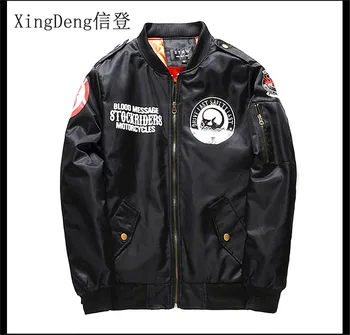 XingDeng Autumn Winter Military Motorcycle Jackets Flight Pilot Air Force Jacket Men's Fashion Thick Warm top zipper top coat
XingDeng Autumn Winter Military Motorcycle Jackets Flight Pilot Air Force Jacket Men's Fashion Thick Warm top zipper top coat