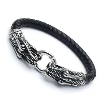 New Jewelry Black Leather Bracelet Titanium Steel Leather Men's Hand Jewelry Personality Men's Bracelet SCY905
New Jewelry Black Leather Bracelet Titanium Steel Leather Men's Hand Jewelry Personality Men's Bracelet SCY905
