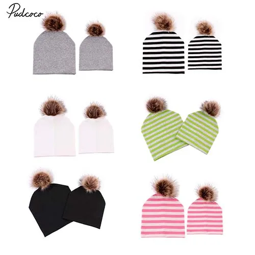 Pudcoco 2018 Baby Kid Boy Girls Hats Fall Winter Warm Knitted Stripe Solid Fur Beanie Cotton Ball Parent-Child Hat
Pudcoco 2018 Baby Kid Boy Girls Hats Fall Winter Warm Knitted Stripe Solid Fur Beanie Cotton Ball Parent-Child Hat