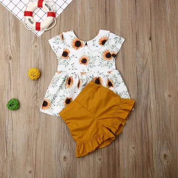 Pudcoco Summer Toddler Baby Girl Clothes Sleeveless Sunflower Print Princess Tops Ruffle Short Pants 2Pcs Outfits Summer Clothes
Pudcoco Summer Toddler Baby Girl Clothes Sleeveless Sunflower Print Princess Tops Ruffle Short Pants 2Pcs Outfits Summer Clothes