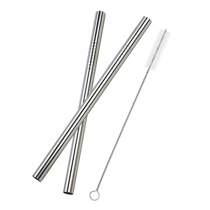 UPORS 2Pcs Drinking Straws Extra Wide 12MM Straw Reusable Stainless Steel Straws with Cleaner Brush Yerba Mate Bubble Tea Straws
UPORS 2Pcs Drinking Straws Extra Wide 12MM Straw Reusable Stainless Steel Straws with Cleaner Brush Yerba Mate Bubble Tea Straws