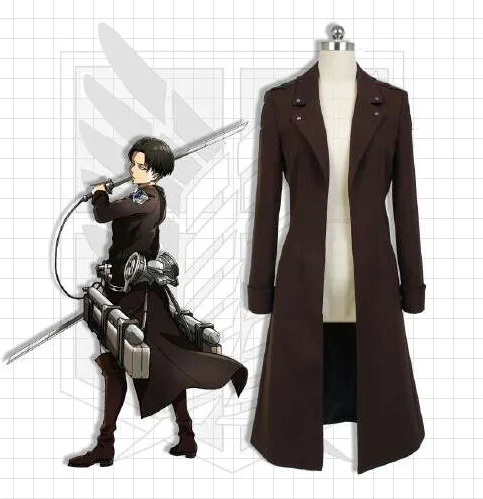 Anime Attack on Titan Cloak Cosplay Costume Eren Jaeger Trench Coat Uniform Size S-XL
Anime Attack on Titan Cloak Cosplay Costume Eren Jaeger Trench Coat Uniform Size S-XL