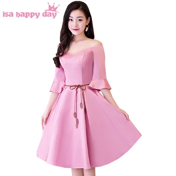 formal vintage blush off the shoulder ladies elegant sleeved prom gowns bridal party robes dresses satin party gown 2020 H4143
formal vintage blush off the shoulder ladies elegant sleeved prom gowns bridal party robes dresses satin party gown 2020 H4143